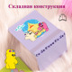 Подставка для книг DELI "PupuBaby", 2 шт, складная, фиолетовая