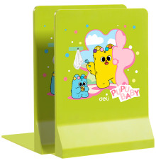 Подставка для книг DELI "PupuBaby", 2шт, складная, зеленая