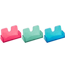 Подставка для визиток СТАММ, пастельные цвета, ассорти