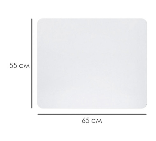 Покрытие настольное OfficeSpace 55 х 65 см, прозрачное матовое