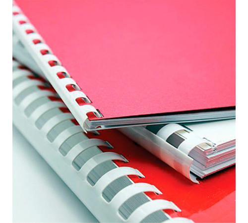 Пружина для переплета пластиковая "BRAUBERG", 8 мм, 100 шт/упак , белая