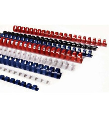 Пружины для переплета пластиковые 16 мм, синие