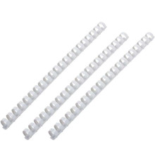 Пружины для переплета пластиковые 19 мм, белые