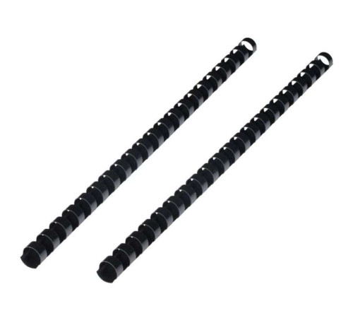 Пружины для переплета пластиковые 20 мм, черные