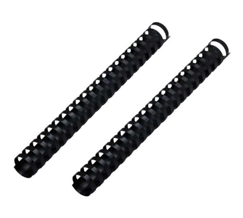 Пружины для переплета пластиковые 38 мм, черные 