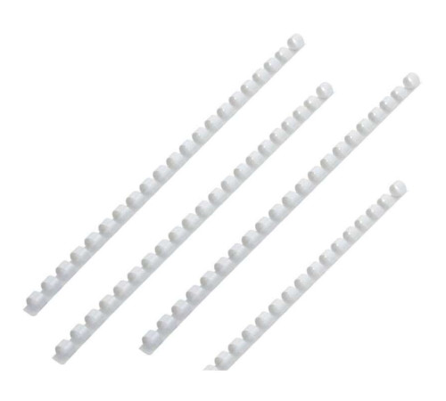 Пружины для переплета пластиковые 6 мм, белые