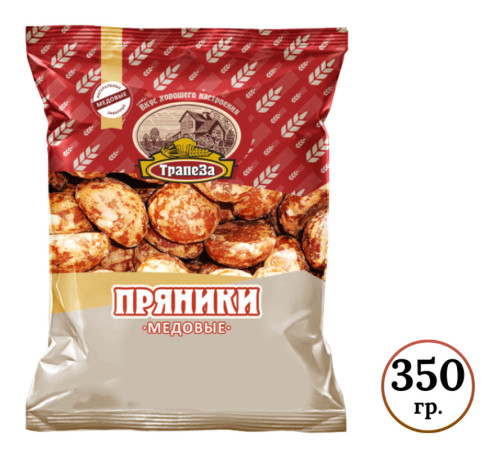 Пряники Трапеза "Медовые", 350 гр.