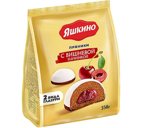 Пряники Яшкино пряники с вишнёвой начинкой, 350 гр.