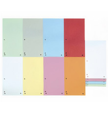 Разделитель бумажный Donau, 100 листов 105х235, 190гр, зеленый