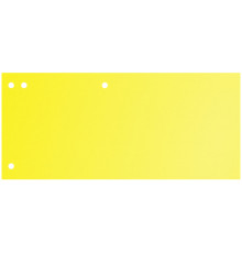 Разделитель бумажный Donau, 100 листов 105х235, 190гр, жёлтый