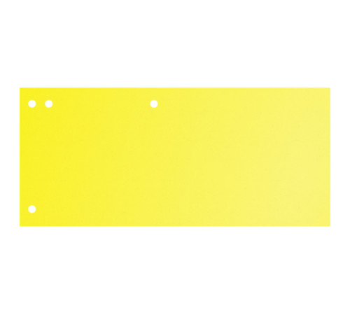 Разделитель бумажный Donau, 100 листов 105х235, 190гр, жёлтый