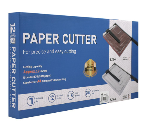 Резак для бумаг BASY, А4 формат, 300x250 мм, сабельный