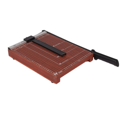 Резак для бумаг Deli, А4 формат, 300x250 мм, сабельный, дерево