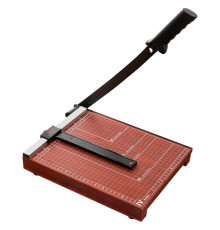 Резак для бумаг Deli, А4 формат, 300x250 мм, сабельный, дерево