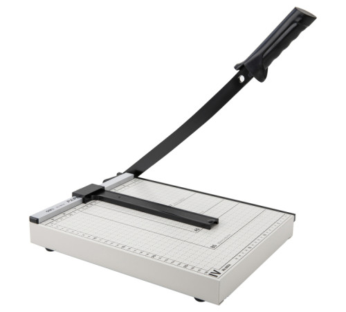 Резак для бумаг Deli, А4 формат, 300x250 мм, сабельный