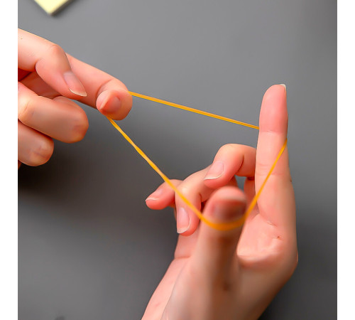 Резинки для денег DELI, 70 мм, 100 гр. в тубе, желтые