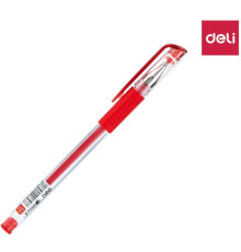 Ручка гелевая Deli "6600",  0,5 мм, красная