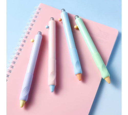 Ручка гелевая DELI "G310" 0,5 мм, синяя, автоматическая, стирающиеся чернила