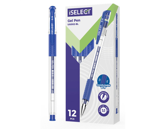 Ручка гелевая DELI "i Select" 0,5 мм, синяя