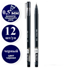 Ручка гелевая DELI "Max" 0,5 мм, черная
