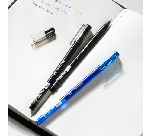 Ручка гелевая DELI "Max" 0,5 мм, черная