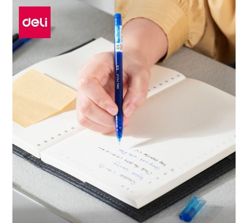 Ручка гелевая DELI "Max" 0,5 мм, синяя