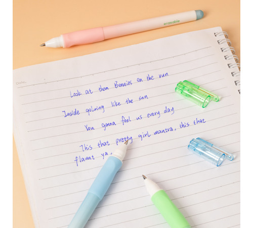 Ручка гелевая DELI "Neonup" 0,5 мм, синяя, стирающиеся чернила