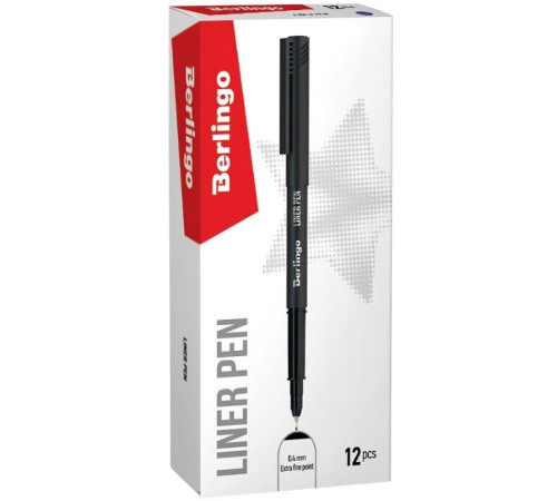 Ручка капиллярная Berlingo "Liner pen" черная, 0,4 мм