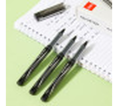 Ручка роллерная DELI "Q202B" черная, 0,5 мм