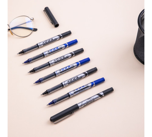 Ручка роллерная DELI "Think" черная, 0,7 мм