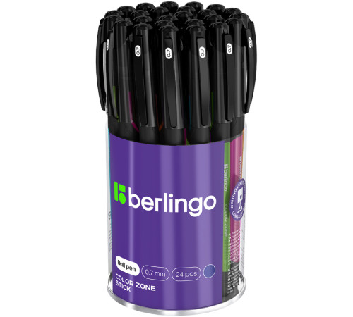 Ручка шариковая Berlingo "Color Zone", 0,7 мм, синие чернила 