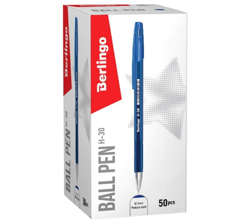 Ручка шариковая BERLINGO "H-30" 0,7 мм, синяя