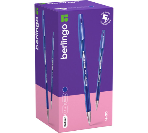 Ручка шариковая BERLINGO "H-30" 0,7 мм, синяя