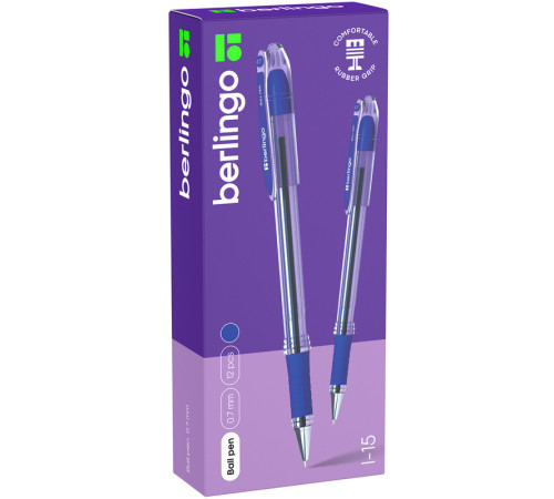 Ручка шариковая BERLINGO "I-15" 0,7 мм, синяя