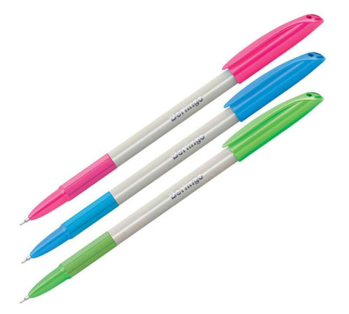 Ручка шариковая BERLINGO "Perlamutik Pro" 0,7 мм, синяя, грип