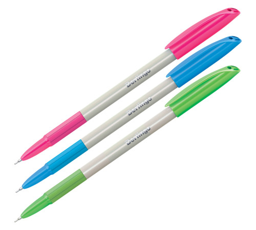 Ручка шариковая BERLINGO "Perlamutik Pro" 0,7 мм, синяя, грип