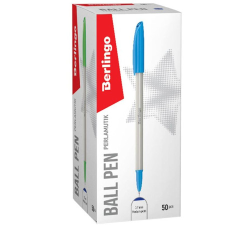 Ручка шариковая BERLINGO "Perlamutik" 0,7 мм, синяя
