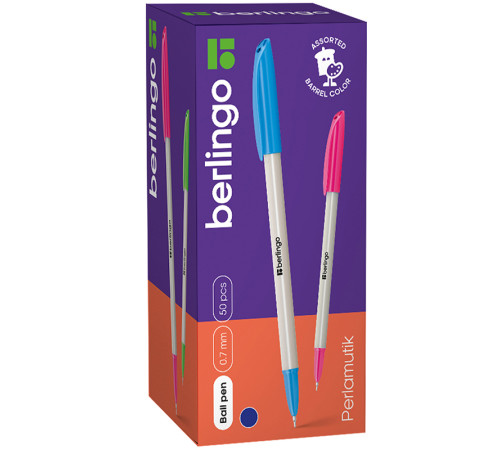 Ручка шариковая BERLINGO "Perlamutik" 0,7 мм, синяя