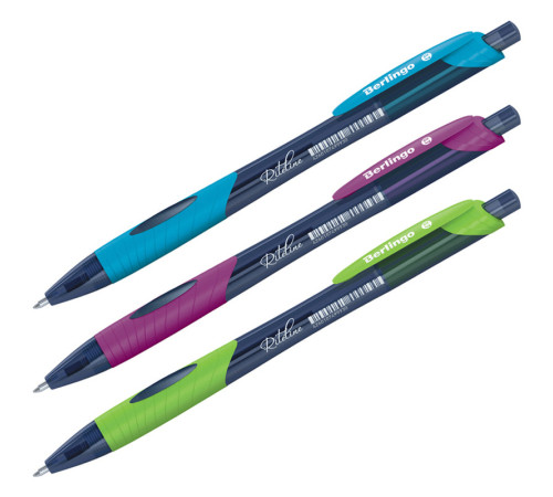 Ручка шариковая Berlingo "Riteline" автоматическая, 0,7 мм, синие чернила 