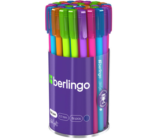 Ручка шариковая Berlingo "Starlight " 0,7 мм, синяя