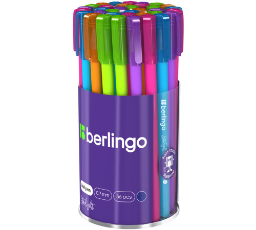 Ручка шариковая Berlingo "Starlight " 0,7 мм, синяя