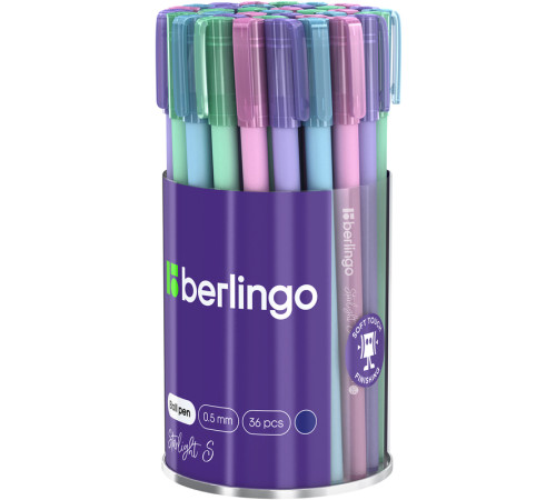 Ручка шариковая Berlingo "Starlight S" 0,5 мм, синяя