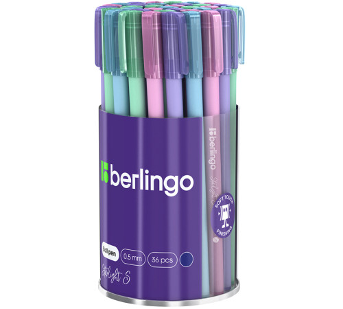 Ручка шариковая Berlingo "Starlight S" 0,5 мм, синяя