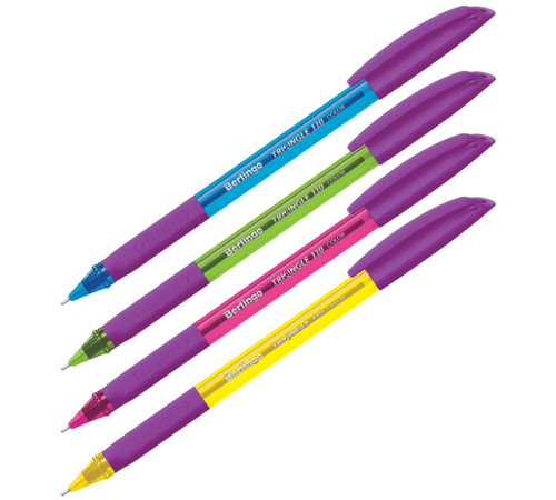 Ручка шариковая BERLINGO "Triangle 110 Color" 0,7 мм, синяя