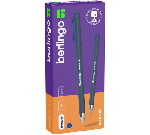 Ручка шариковая Berlingo "Ultra X2", 0,7 мм, синяя