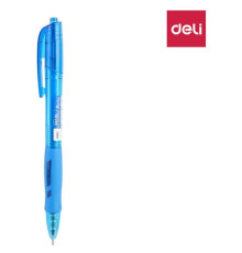 Ручка шариковая DELI "Arris" автоматическая, 0,7 мм, синяя
