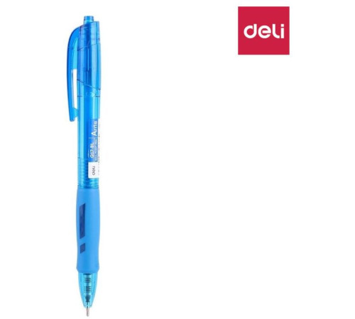 Ручка шариковая DELI "Arris" автоматическая, 0,7 мм, синяя