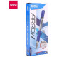 Ручка шариковая DELI "Arrow" Q1730, 1 мм, синяя
