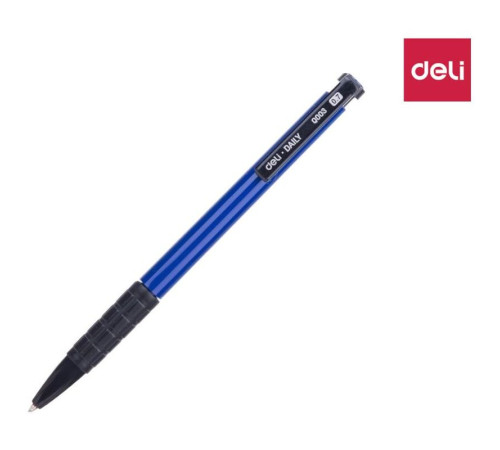 Ручка шариковая DELI "Daily" автоматическая, 0,7 мм, синяя
