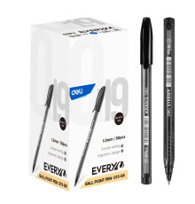 Ручка шариковая DELI "Every", 1 мм, цвет черный